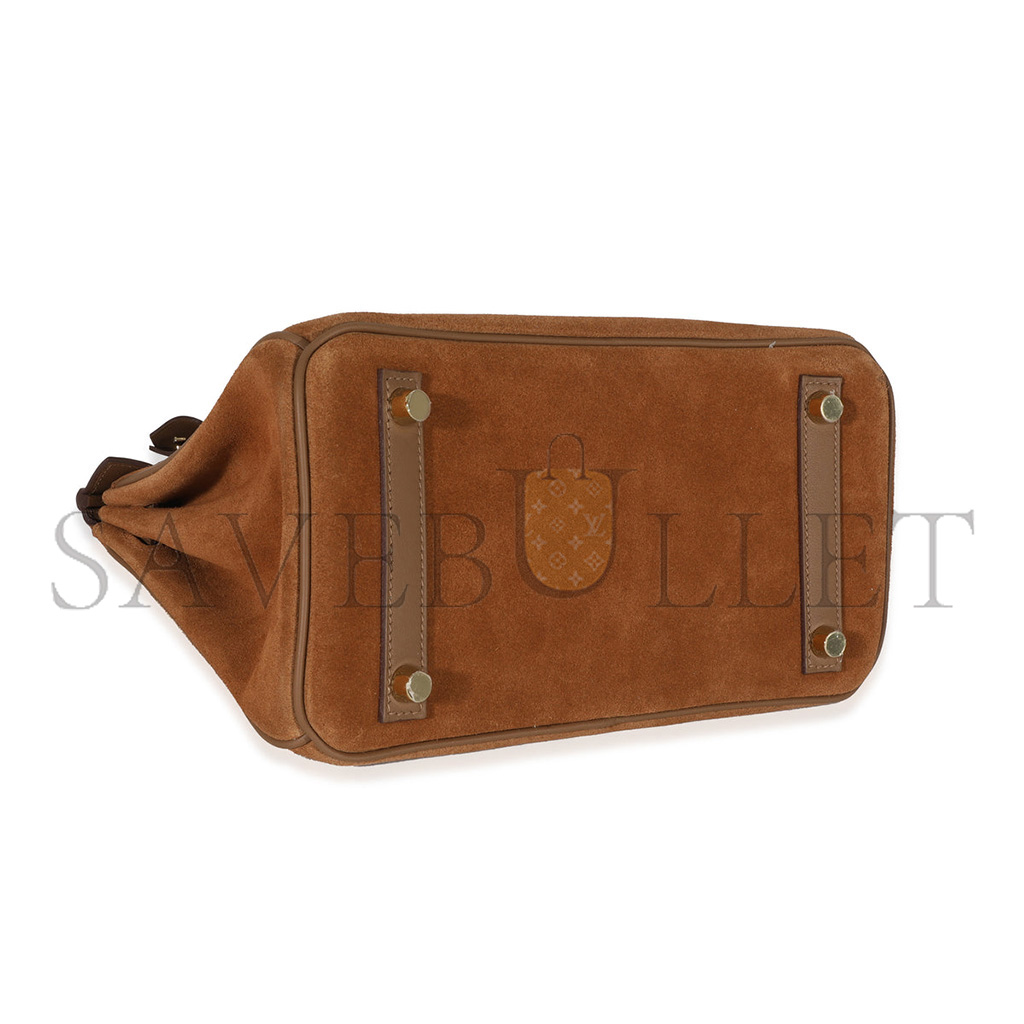 H**mes master birkin 30 chamois golden brown rose gold buckle h028369cc18 (30*23*15cm)